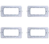 Commande électrique de prises - 4 modules - Blanc - Compatible avec Matix