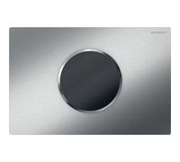 Commande Geberit élec piles DT Sigma10 ronde Sig12 à visser brossé - GEBERIT 115.909.SN.6