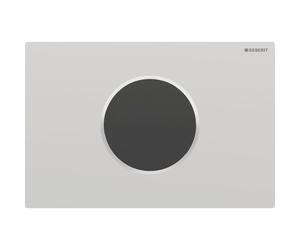 Commande Geberit élec piles DT Sigma10 ronde Sig12 chromé mat brillant - GEBERIT 115.908.JQ.6