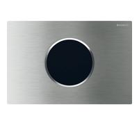 Commande Geberit élec secteur DT Sigma10 ronde Sig12 à visser brossé - GEBERIT 115.906.SN.6