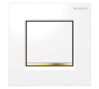 Geberit Typ 20 bouton de chasse d'eau pour urinoir blanc-doré 116.017.KK.1