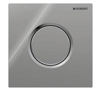 Commande Geberit pour urinoir avec déclenchement pneumatique du rinçage, plaques de déclenchement type 01, 116.011.21.5, Couleur: chromé brillant