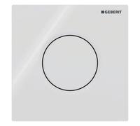 Commande Geberit pour urinoir avec déclenchement pneumatique du rinçage, plaques de déclenchement type 01, 116011115, Couleur: blanc-alpin - CM