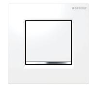 Commande Geberit pour urinoir avec déclenchement pneumatique du rinçage, plaques de déclenchement type 30, 116017KJ1, Couleur: blanc / chromé brillant - CM