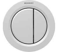 Commande Geberit type 01 ronde PN double touche meuble Chromé mat - GEBERIT 116.050.JQ.1
