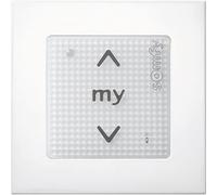 Commande murale SOMFY Smoove 1 io blanc - Fonctions Montée, Stop, Descente et «my»