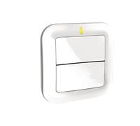 Delta Dore Interrupteur sans fil Tyxia 2310 pour commande d'éclairages, d'automatismes et de scénarios - Centralisation | éclairage connecté - 6351380, Blanc