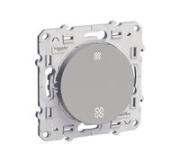 Commande VMC 1 poste Odace Aluminium Schneider