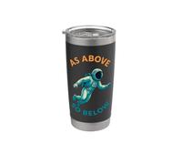 Comme ci-dessus ci-dessous - Univers astronaute de plongée Gobelet isotherme en acier inoxydable double paroi