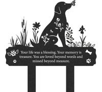 Commémoratif pr Animal en Métal, Chien 1, 0,2 cm | Base d’insertion, Plaque funéraire , Aménagement commémoratif, Pr familles