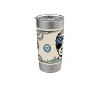 Commémorative 250 ans Dollar Bill Design Trump Funny Gobelet isotherme en acier inoxydable double paroi