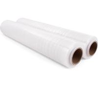 Commerline Lot de 2 rouleaux de film étirable, transparent, 50 cm, 2500 g, pour déménagement
