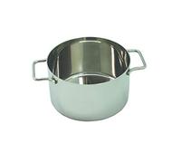 Commichef Mini cocotte en acier inoxydable 18/10, Acier inoxydable, 12 cm
