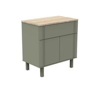 Commode 1 Tiroir 2 Portes Eleonore Kaki - Sauthon Meubles