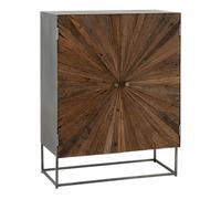 Commode 2 Portes en Bois Shanil 111cm Marron