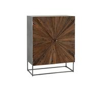 Commode 2 Portes en Bois "Shanil" 111cm Marron