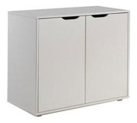 Vipack Commode enfant Pino 2 portes battantes 86 cm Blanc