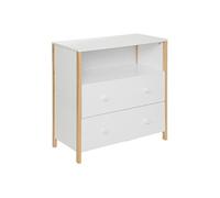 Atmosphera Commode Kima en bois 85 x 40 cm Blanc