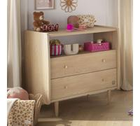 Commode 2 tiroirs My Love + plan à langer coulissant
