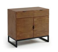 MENZZO Commode 2 tiroirs et 2 portes battantes Panara Chêne Clair