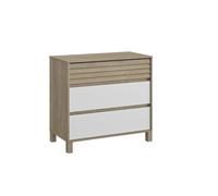 Commode 3 tiroirs bois blanc