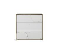 Commode 3 tiroirs bois blanche