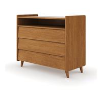 Commode 3 Tiroirs Bois Massif Peter Noisette TU