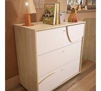 Commode 3 tiroirs Châtaignier naturel Basile