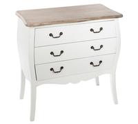 Commode 3 Tiroirs "Chrysa" 76cm Naturel