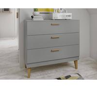 Commode 3 Tiroirs Dream Gris & Chêne TU