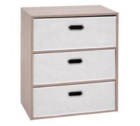 Commode 3 tiroirs Dress Up bois clair - 5 five simply smart