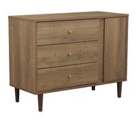 Commode 3 tiroirs Mokka avec plan à langer en option