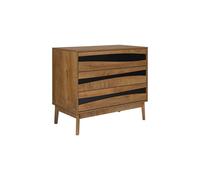 Commode 3 Tiroirs "Forest" 90cm Marron
