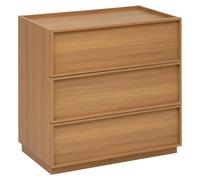 Commode 3 Tiroirs Framy 80cm Marron