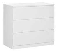 Commode 3 tiroirs - HOMCOM - Meuble de rangement épuré pour chambre - 80 x 39 x 73 cm