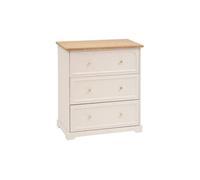 Commode 3 tiroirs Mohea ivoire