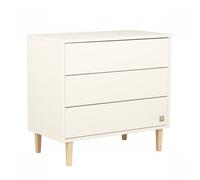 Sauthon Commode Paloma 3 tiroirs pieds bois Blanc/marron TU