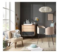Commode 3 Tiroirs Pieds Métal - Galopin Marron/gris TU