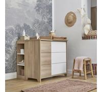 Galipette Commode 3 tiroirs Sacha 98 x 90 x 51 cm finition chêne du bocage