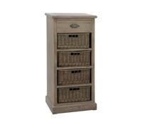 Commode 4 Paniers & 1 Tiroir Catherine 107cm Naturel