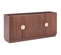 Commode 4 portes NUMURKAH Marron foncé
