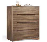 Commode 4 Tiroirs - Bealife - Commode de Chambre - Marron - 71 x 41 x 82 cm