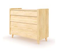 Commode 4 Tiroirs Bois Massif Peter Bois TU
