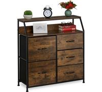 Relaxdays Commode 5 tiroirs