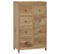 Commode 55x30x90 cm Bois Massif de Teck Armoire de Rangement Salon vidaXL