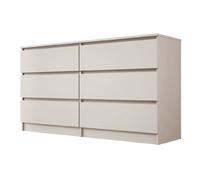 Commode 6 tiroirs, cachemire, 139 x 79 x 39 cm