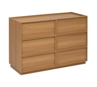 Commode 6 Tiroirs "Framy" 115cm Marron