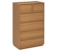 Commode 6 Tiroirs Framy 127cm Marron
