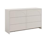 Commode 6 tiroirs ? MDF ? Beige - NALYRA de Maison Céphy