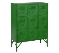 Commode 9 Portes en Métal Pulgar 113cm Vert